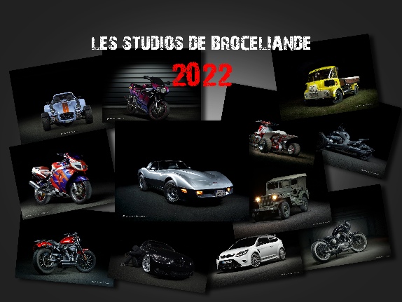 calendrier autos motos 2022 les studios de broceliande couverture